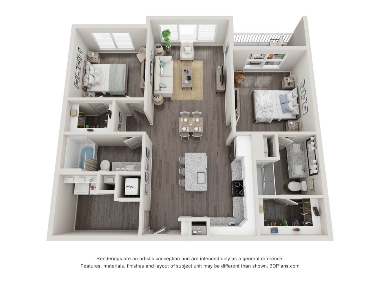 B2 Apartment Floor Plan
