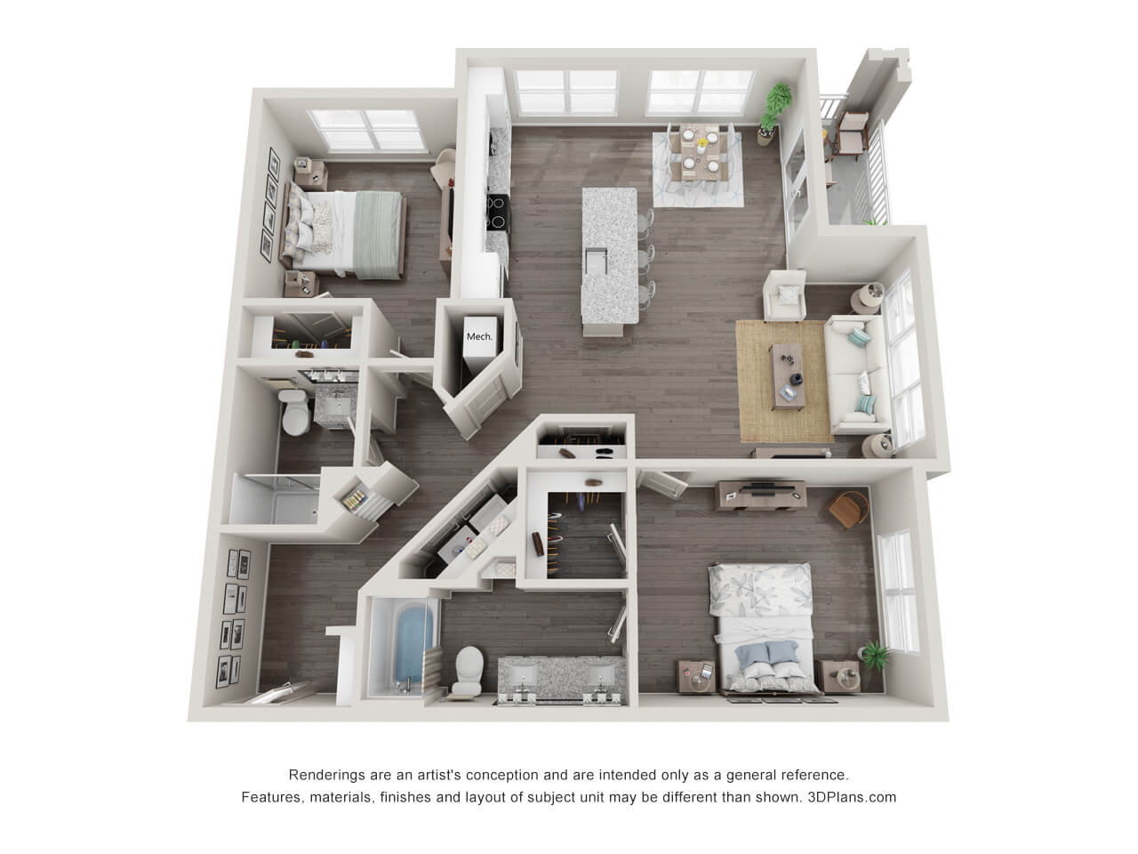 B3 Apartment Floor Plan