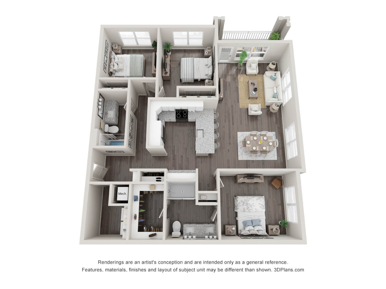 C1 Apartment Floor Plan