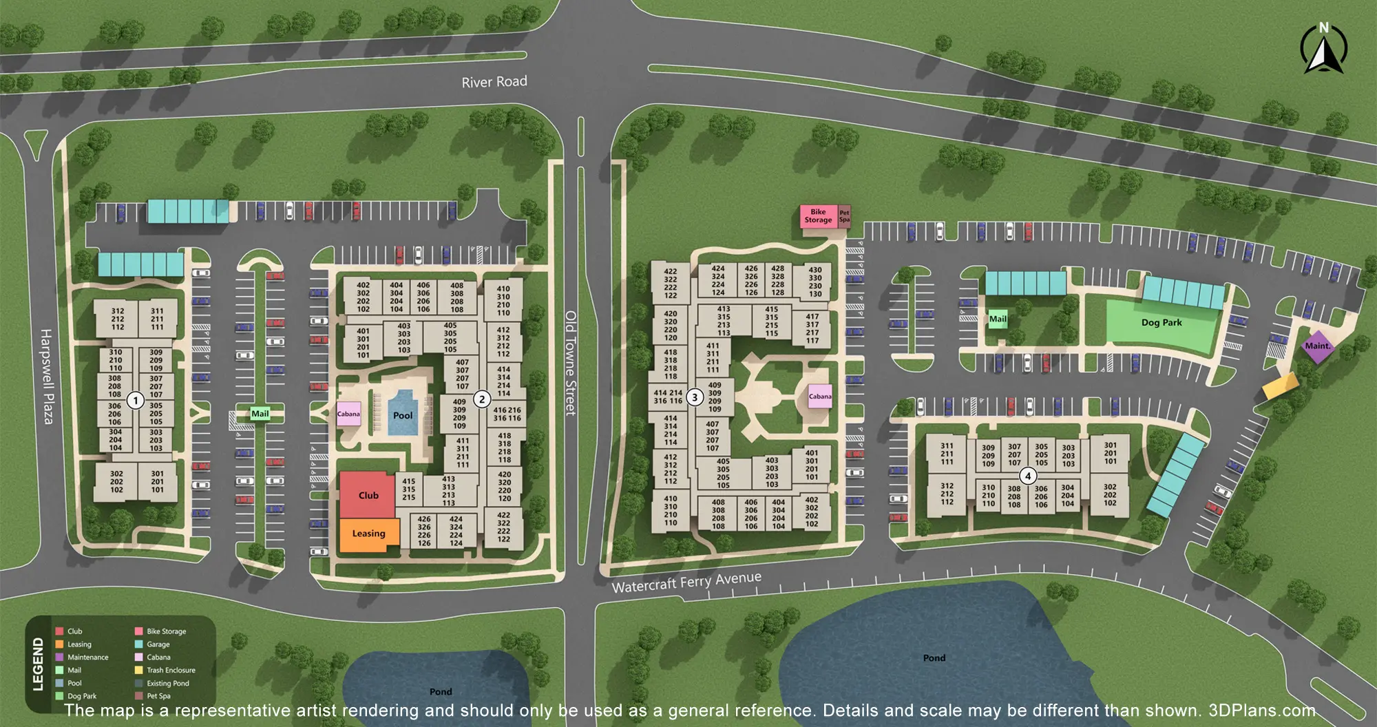 Oasis at Riverlights Site Map